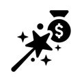 Money Wizard icon Royalty Free Stock Photo