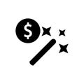 Money Wizard Icon Royalty Free Stock Photo
