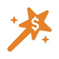 Money Wizard icon Royalty Free Stock Photo