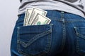 Money in your pocket Royalty Free Stock Photo