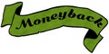 MONEYBACK green ribbon.