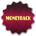 MONEYBACK round badge