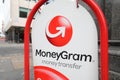 MoneyGram money transfer company sign