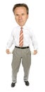 Moneyless boss' caricature Royalty Free Stock Photo