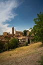 Monforte Alba, medieval village in the vineyard and hills of the Langhe region. Piemonte, Italy