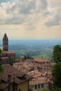 Monforte Alba, medieval village in the vineyard and hills of the Langhe region. Piemonte, Italy