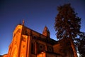 Monforte church at sunset