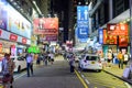 Mong Kok area at night Royalty Free Stock Photo