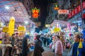 Mong Kok, Hong Kong - January 11, 2018 :Ladies market is marketplace selling clothing, accessories, souvenirs & street food, one