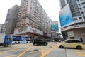 Mong Kok street view in Hong Kong Royalty Free Stock Photo