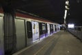 the Mong Kok train station interior timelapse in hk 10 April 2022 Royalty Free Stock Photo