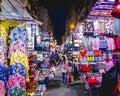 Mongkok, Hong Kong - LadiesÃ¢â¬â¢ Market on Tung Choi Street at Night