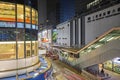 Mongkok at night on Sept 05, 2016 in Hong Kong. Royalty Free Stock Photo