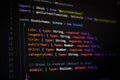 MongoDB book shcema database model in typescript programming Royalty Free Stock Photo