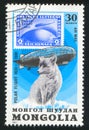 Graf Zeppelin and polar fox Royalty Free Stock Photo