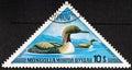 MONGOLIA - CIRCA 1973: A stamp printed in Mongolia shows Black-throated Loon - Gavia arctica, series.