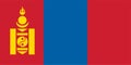 Mongolia flag veector