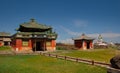 The architecture of the ancient Buddhist monastery Royalty Free Stock Photo