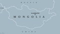 Mongolia political map