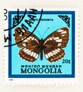 Mongolia Postage Stamp with Butterfly