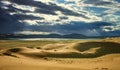 Mongolia. Sands Mongol Els dunes Royalty Free Stock Photo