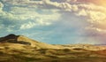 Mongolia. Sands Mongol Els dunes Royalty Free Stock Photo