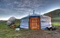Mongolian dwelling Royalty Free Stock Photo