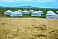 Mongolian Ger at central mongolia Royalty Free Stock Photo