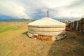 Mongolian Ger at Ulaanbaatar Suburbs Royalty Free Stock Photo