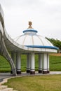 Mongolian grassland style gazebo building Royalty Free Stock Photo