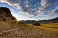 Mongolian Landscape at Sunrise