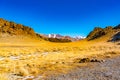 Mongolian mountain natural landscape in autumn sunny day