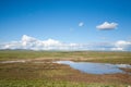 Mongolian steppe, Gobi desert landscape, Mongolia Royalty Free Stock Photo