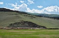 Mongolian traditional cemetery near Tsagaannuur settlement