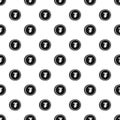 Mongolian tugrik coin pattern, simple style