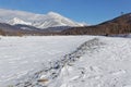 Mongolian winter landscape Royalty Free Stock Photo