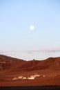 Mongolian yurt, countryside Wulanbutong, China Royalty Free Stock Photo