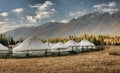 Mongolian Yurts by Kanas Lake