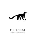 mongoose icon in trendy design style. mongoose icon isolated on white background. mongoose vector icon simple and modern flat