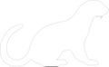 mongoose Outline Silhouette Generative Ai