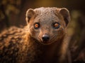 Mongoose portrait created with Generative AI technology