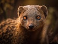 Mongoose portrait created with Generative AI technology