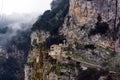 Old monastery in mountains, Arcadia, Greece. Moni Timiou Prodromou