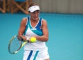 Monica Niculescu in action at 2010 China Open Royalty Free Stock Photo