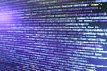 Monitor closeup of function source code.