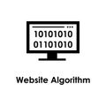 monitor, codding, website algorithm icon. One of business collection icons for websites, web design, mobile app Royalty Free Stock Photo