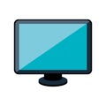 Monitor desktop computer icon Royalty Free Stock Photo