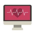 Monitor heartbeat cardiology rhythm