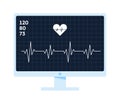 Monitor with heartrate concept Royalty Free Stock Photo