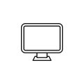 monitor icon. Element of simple web icon with name for mobile concept and web apps. Thin line monitor icon can be used for web and